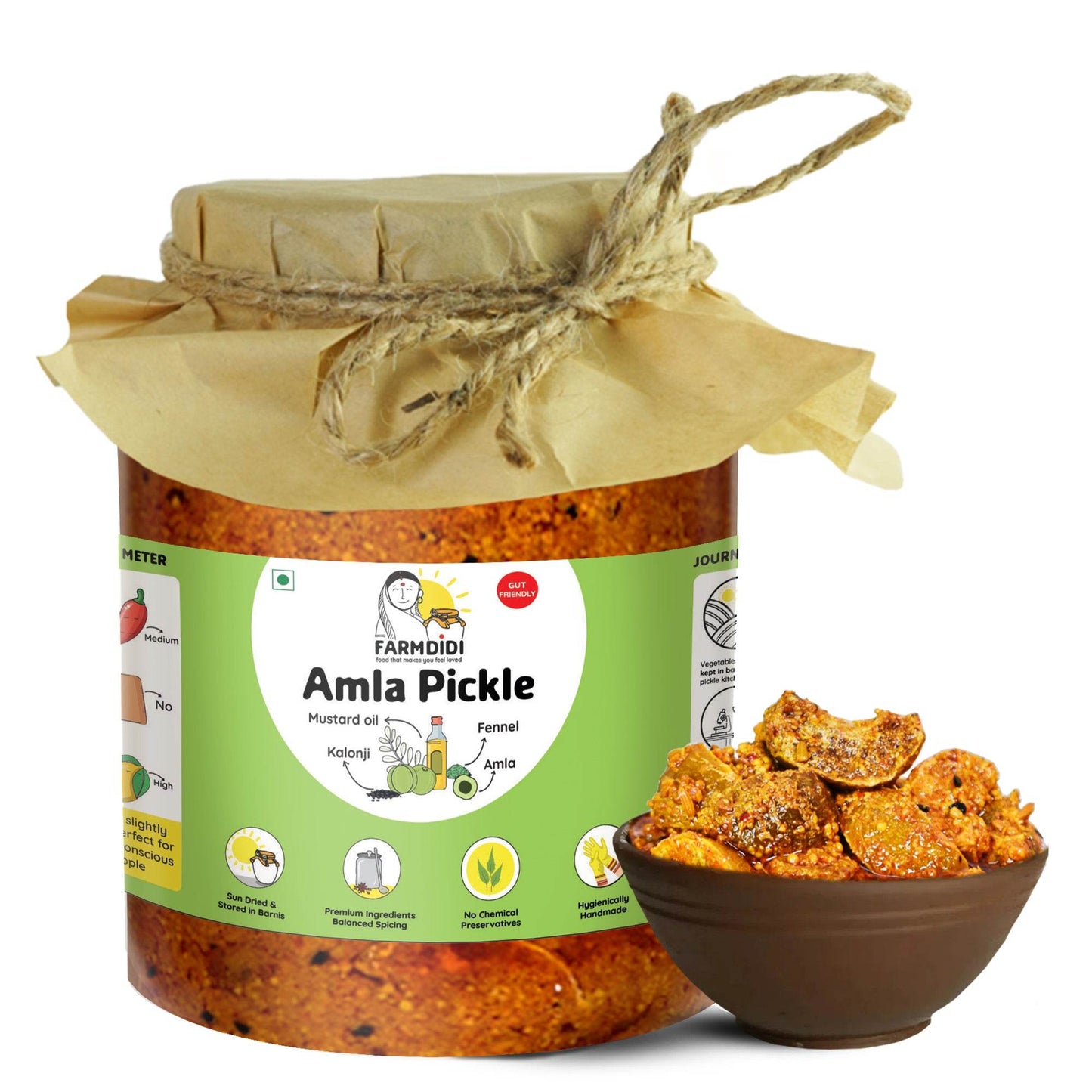 Amla Pickle | Amla ka Achar - www.farmdidi.com