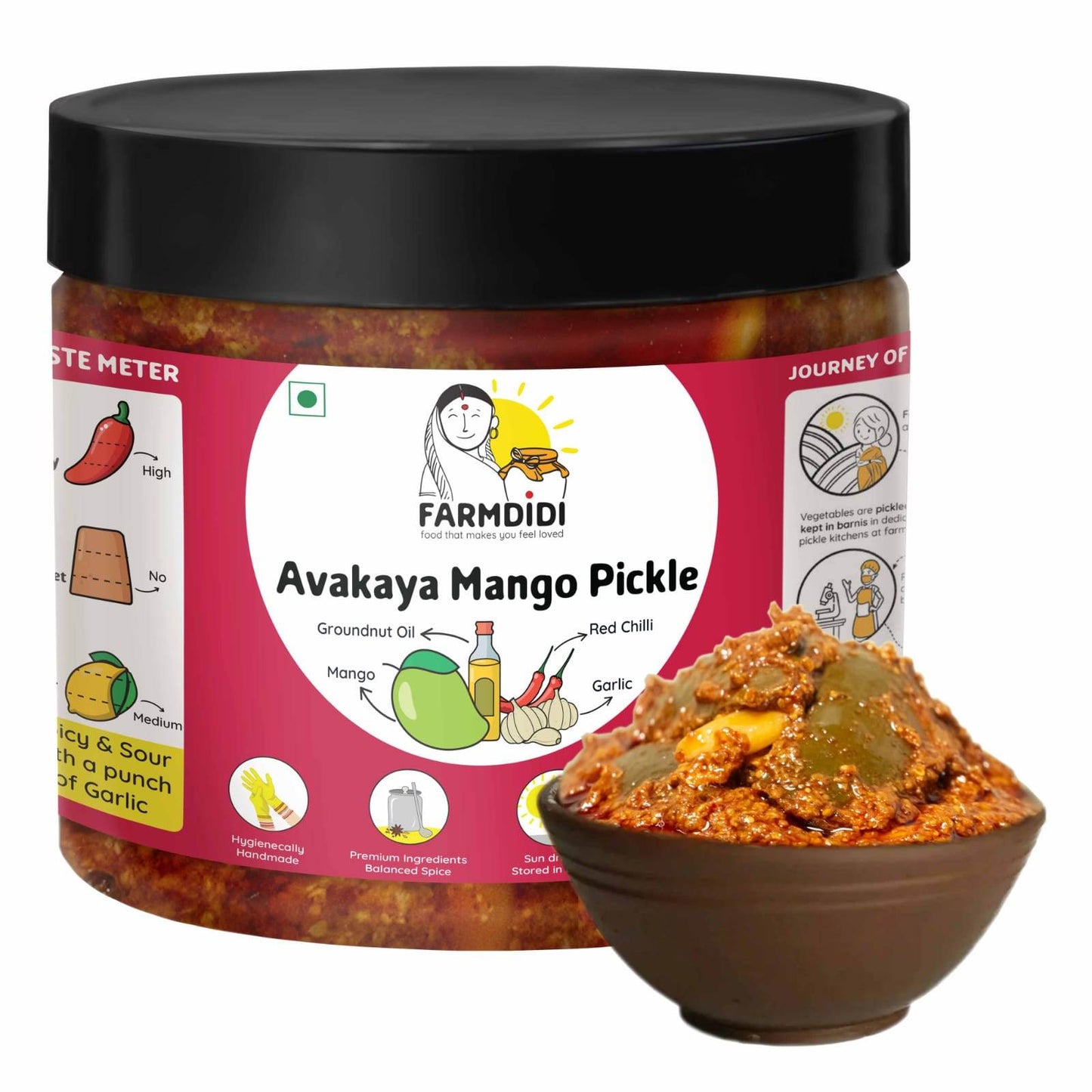 Avakaya Mango Pickle | Avakai Mango Pickle - www.farmdidi.com