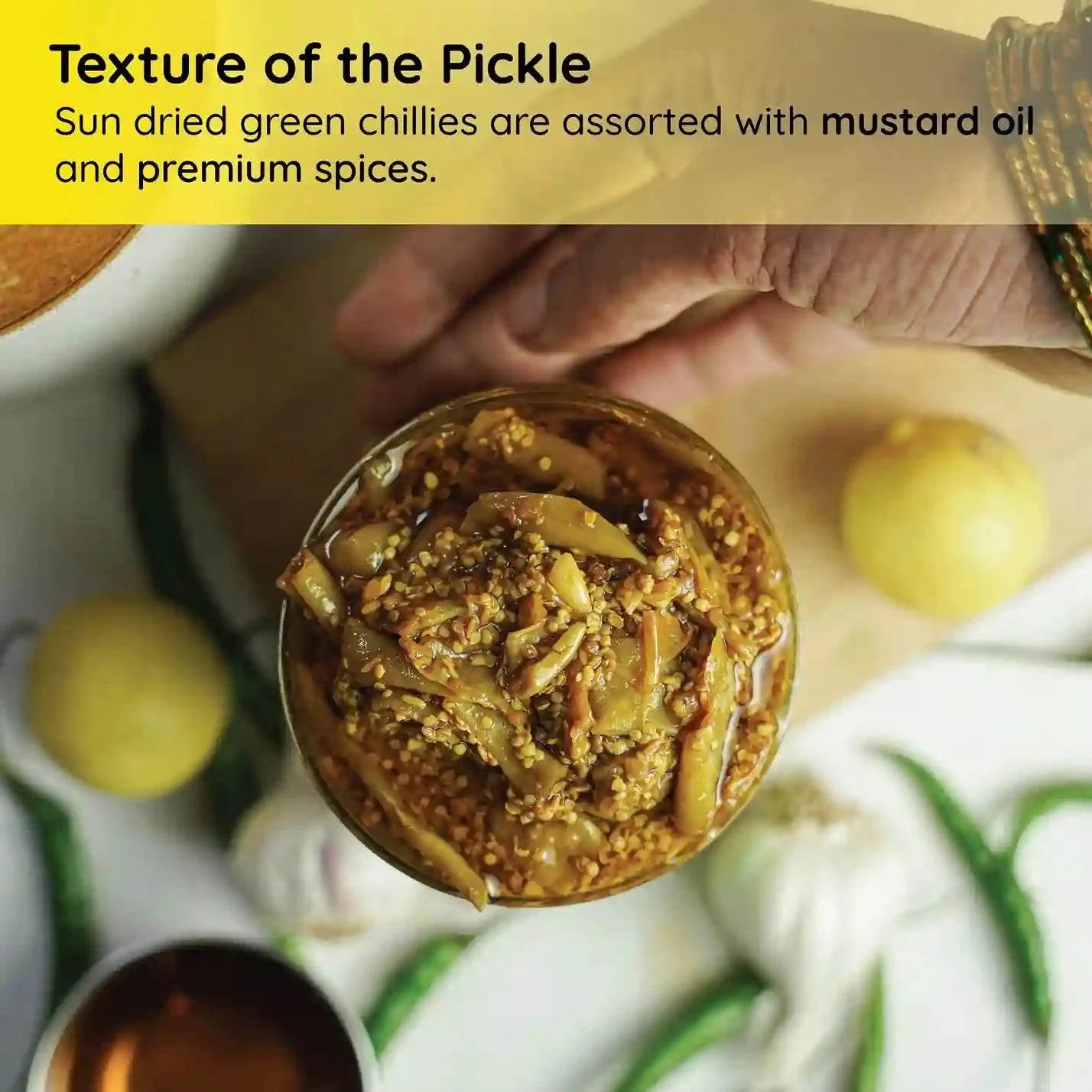 Green Chilli Pickle | Hari Mirch ka Achar - www.farmdidi.com