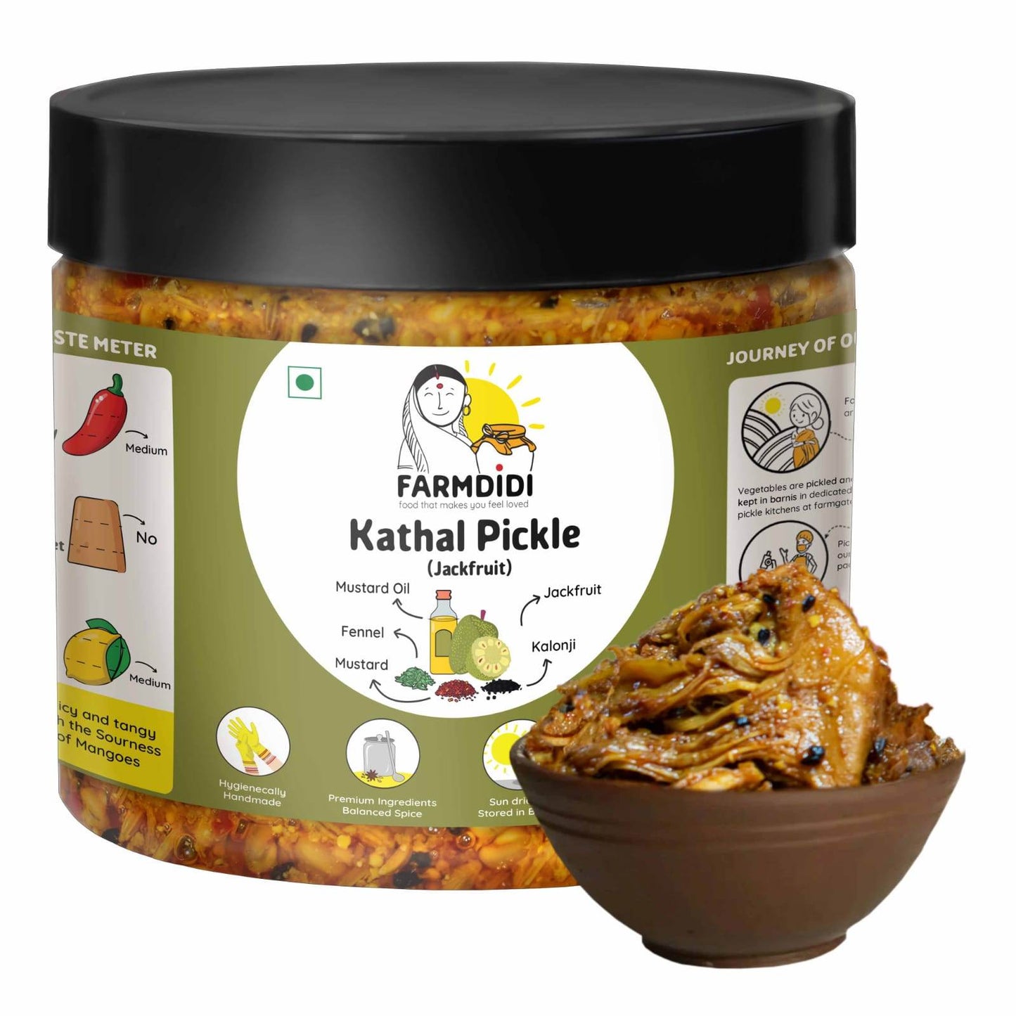 Jackfruit Pickle | Kathal ka Achar - www.farmdidi.com