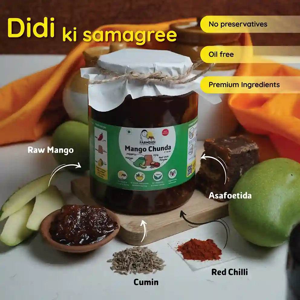 Mango Chunda Chutney | Aam ka Chunda - www.farmdidi.com