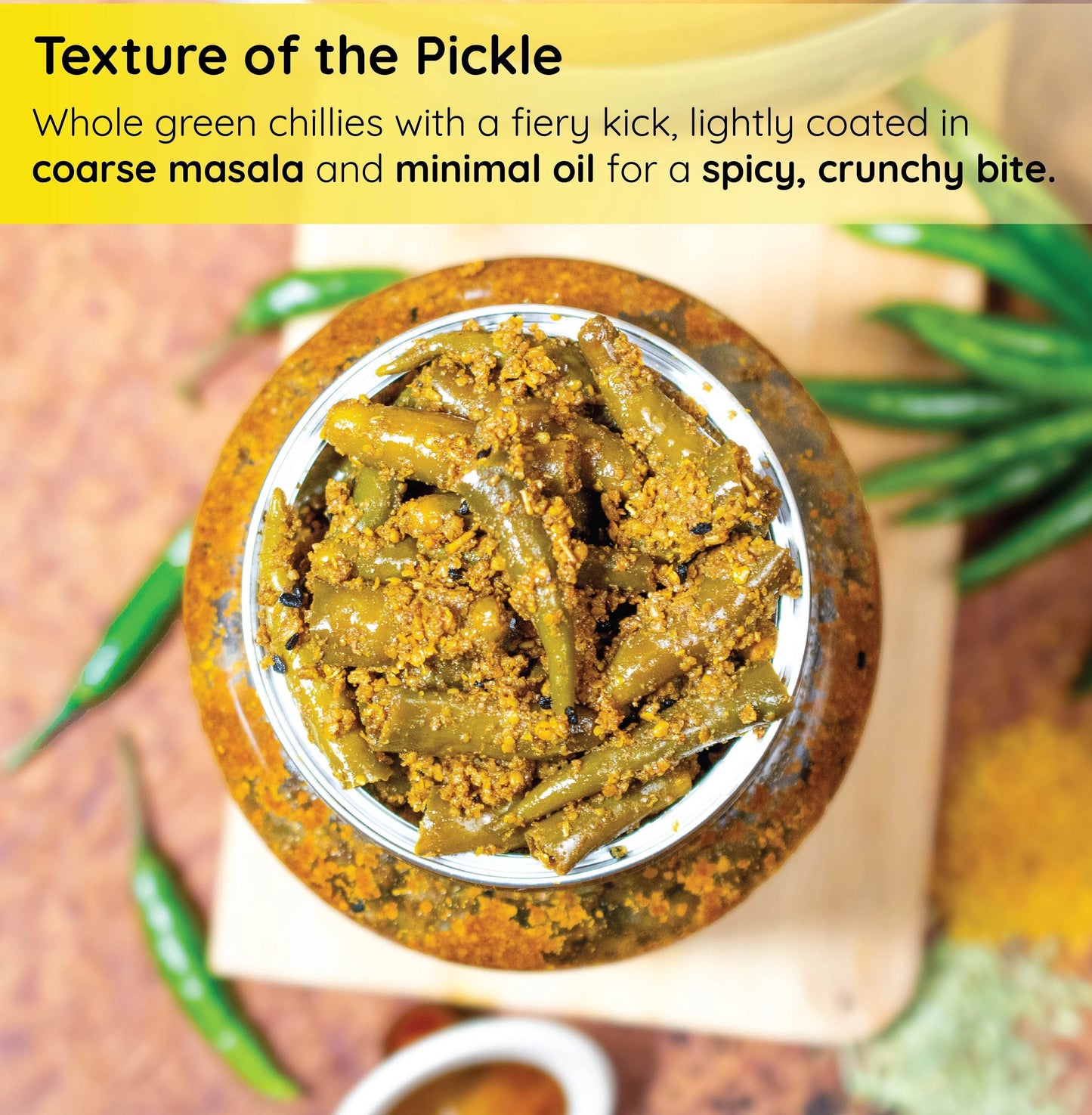 Rajasthani Hari Mirch ka Achar | Green Chilli Pickle - www.farmdidi.com