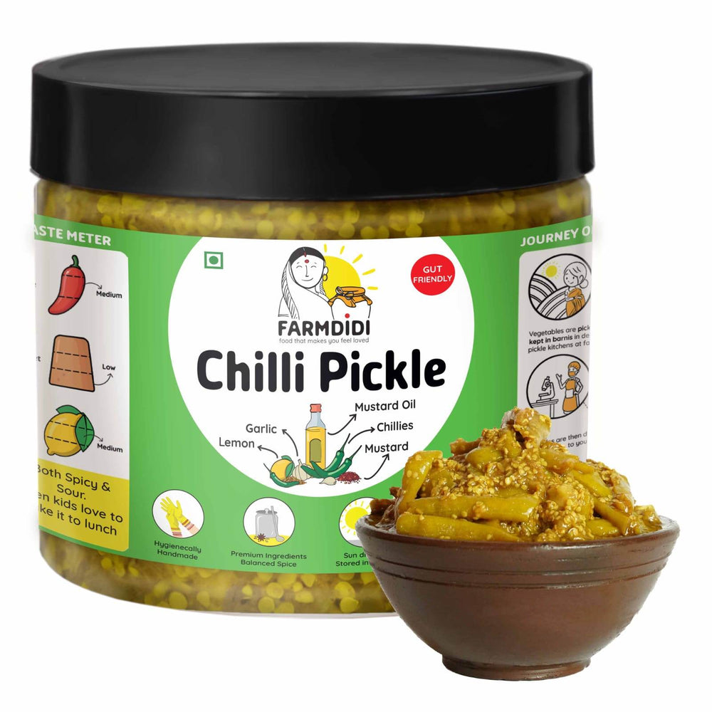 
                  
                    Green Chilli Pickle | Hari Mirch ka Achar - www.farmdidi.com
                  
                