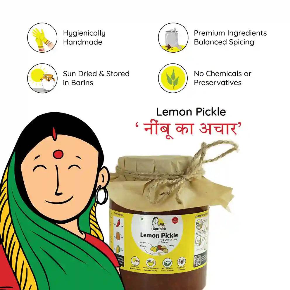
                  
                    Crushed Lemon Pickle | Nimbu ka Achar - www.farmdidi.com
                  
                