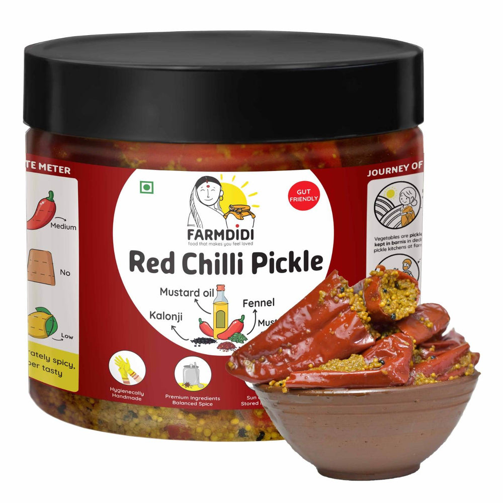 
                  
                    Red Chilli Pickle | Lal Mirch ka Achar - www.farmdidi.com
                  
                