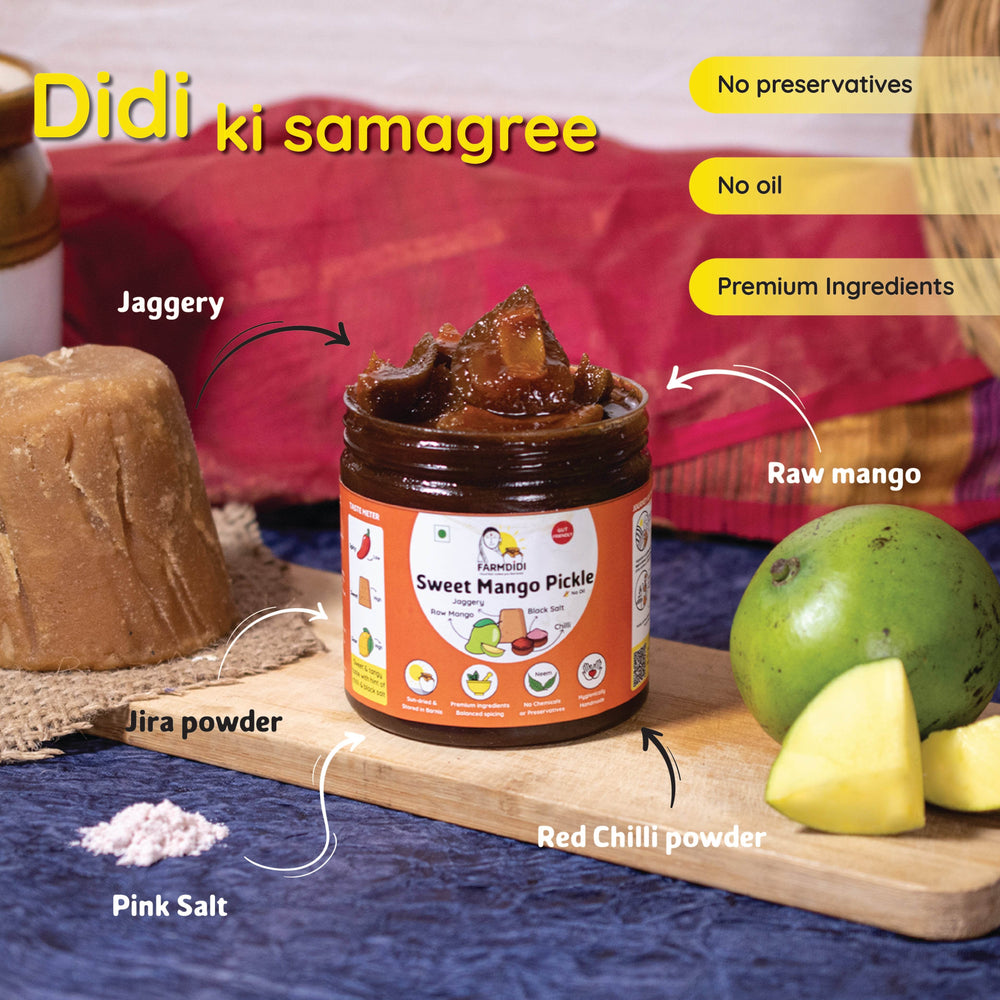 
                  
                    Sweet Mango Pickle | Mango Sweet Achar - www.farmdidi.com
                  
                