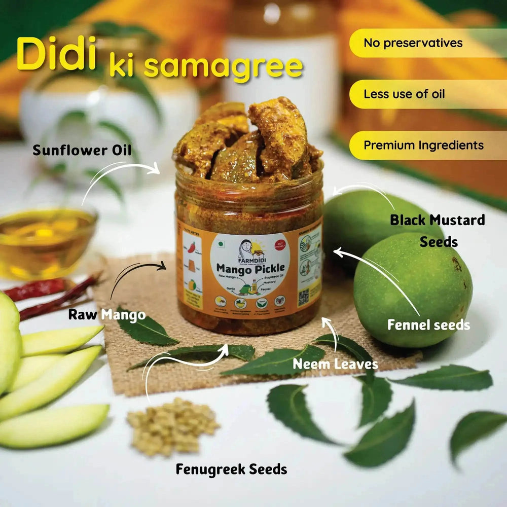 
                  
                    Homemade Mango Pickle | Aam ka Achar - www.farmdidi.com
                  
                