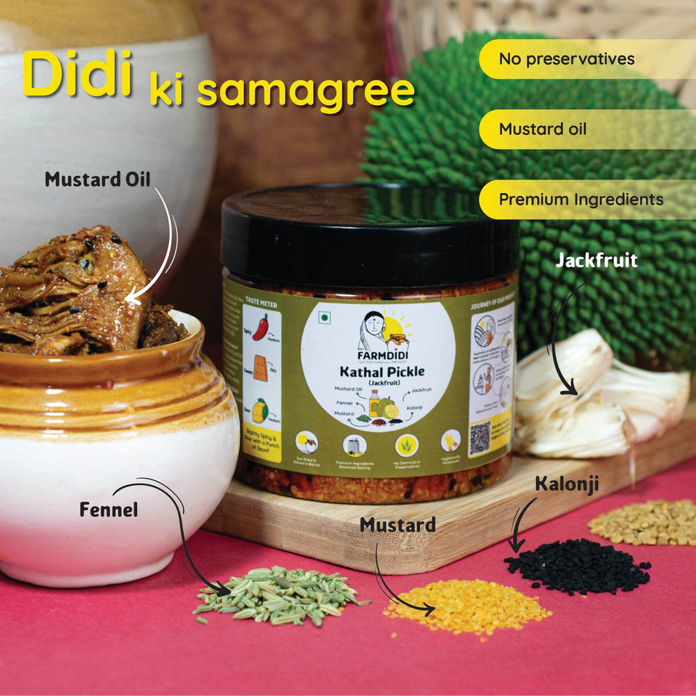 
                  
                    Jackfruit Pickle | Kathal ka Achar - www.farmdidi.com
                  
                