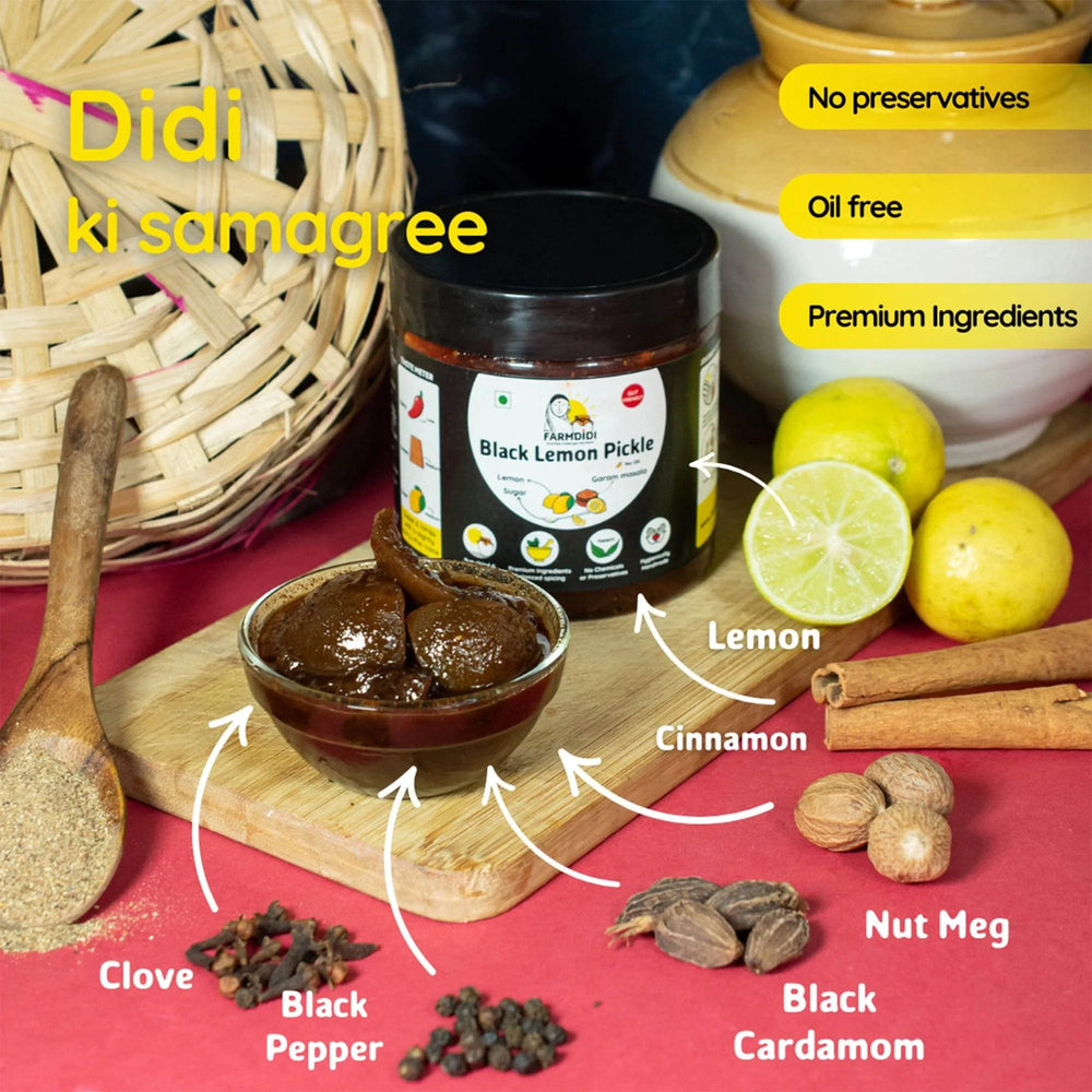 
                  
                    Khatta Meetha Nimbu Ka Achar | Sour And Sweet Lemon Pickle - www.farmdidi.com
                  
                