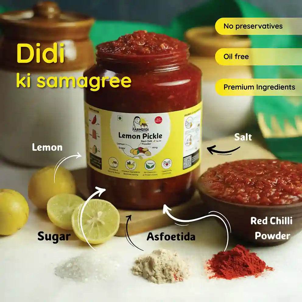 
                  
                    Crushed Lemon Pickle | Nimbu ka Achar - www.farmdidi.com
                  
                
